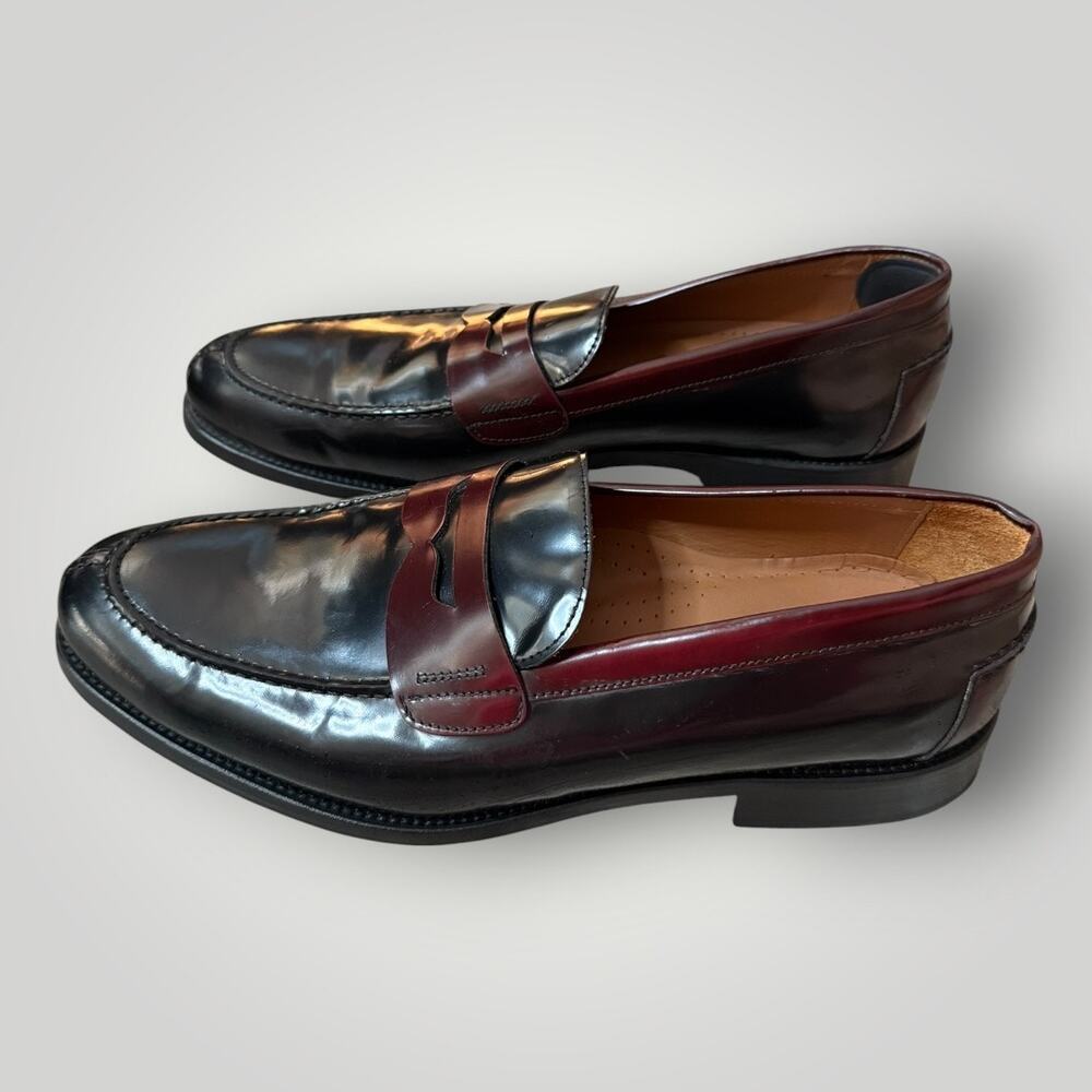 Zerimar Men’s Leather Tassel Loafers Black Dress Shoes Size 45 EU Classic